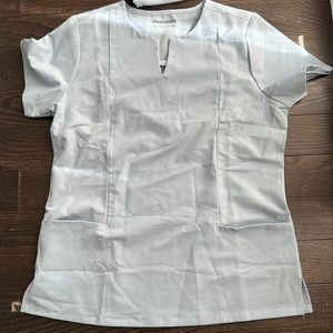 Mandala powder blue scrub set S top M bottom